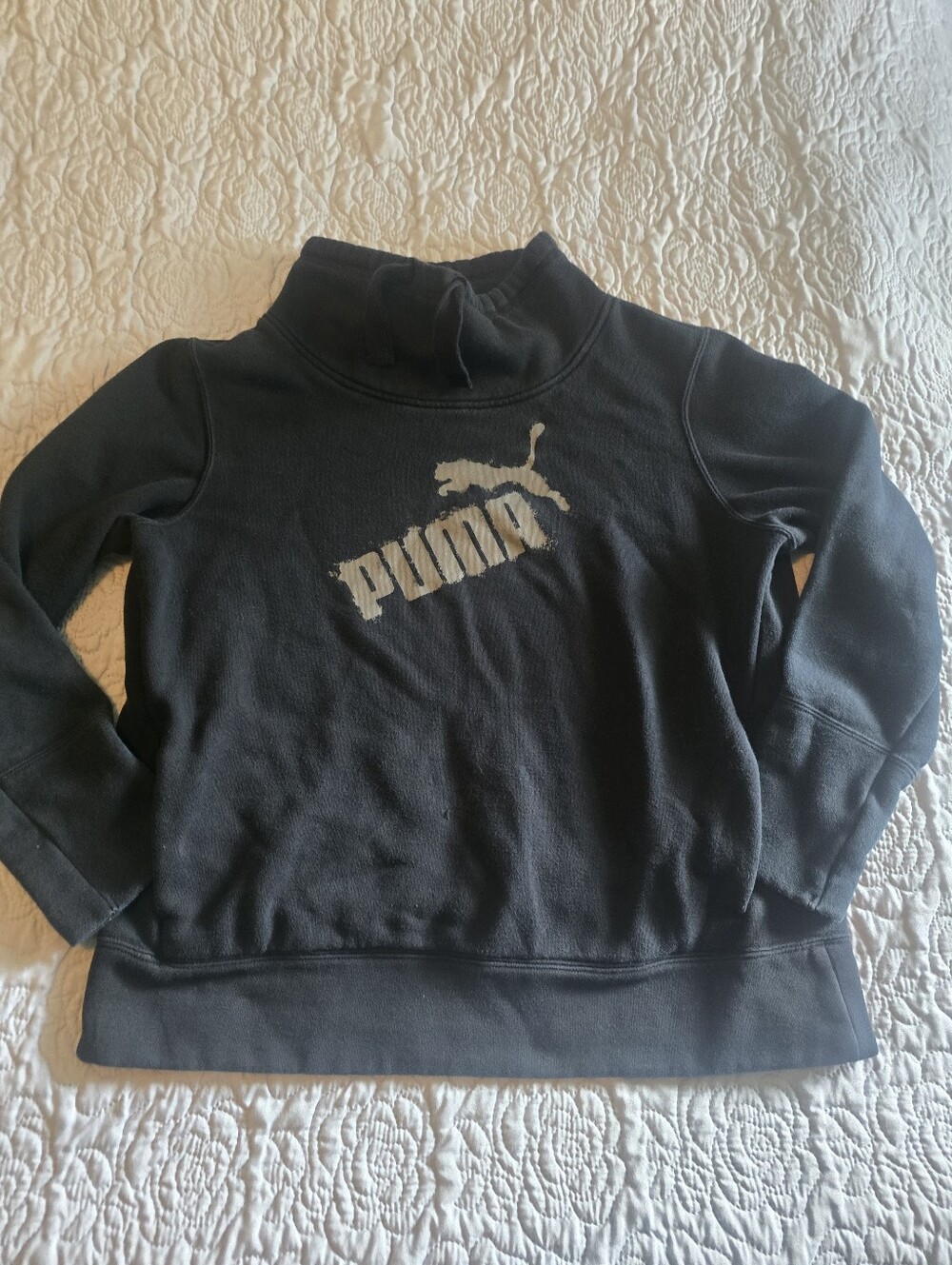 PUMA womens black cotton sweatshirt